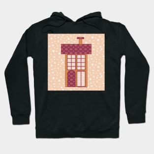 Little Pink and Mustard two-storey house - French town Hoodie